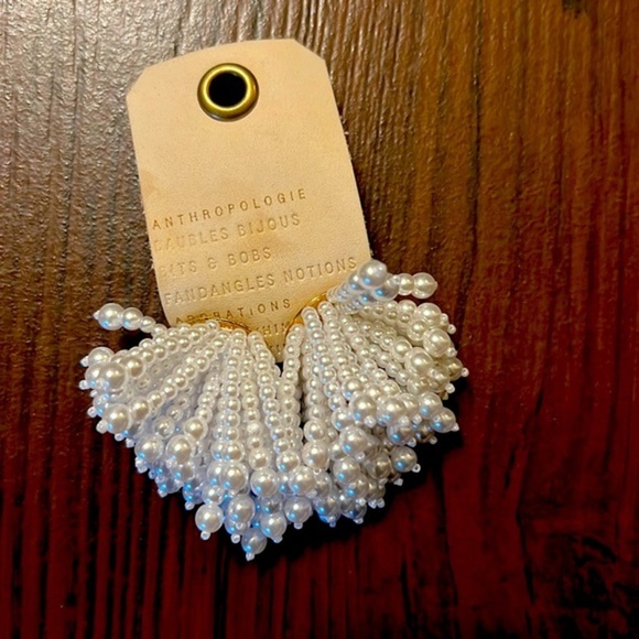 Anthropologie Pearl Firework Earrings NWT - Picture 3 of 5